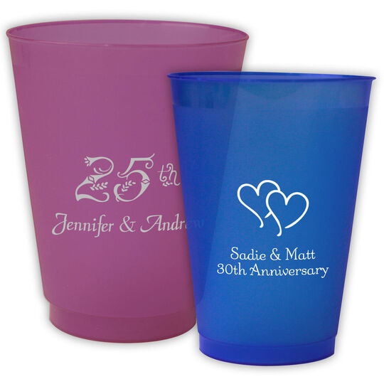 Design Your Own Anniversary Colored Shatterproof Cups